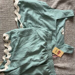 Entro Aqua Sleeveless Top and Shorts Set
